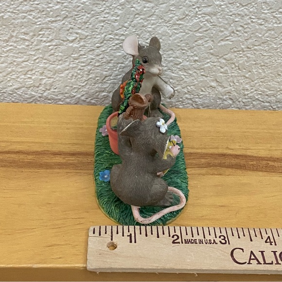 Vintage Fitz Floyd Charming Tails “Keeping Our Love Alive” Ceramic Mice Figurine - Picture 6 of 15